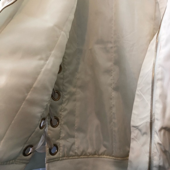 CI SONO Women Medium Jacket Off White Gold Off White Open Sides. - Picture 5 of 12